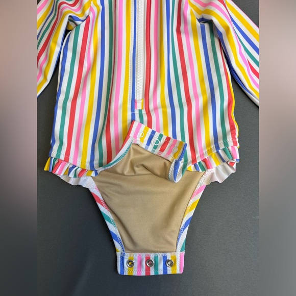 Baby girl rainbow swimsuits bundle size 12-18M - Picture 3 of 16